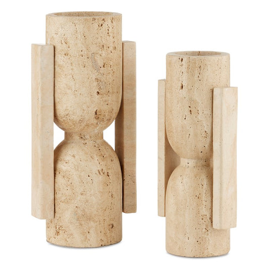 Stone Vase Set of 2