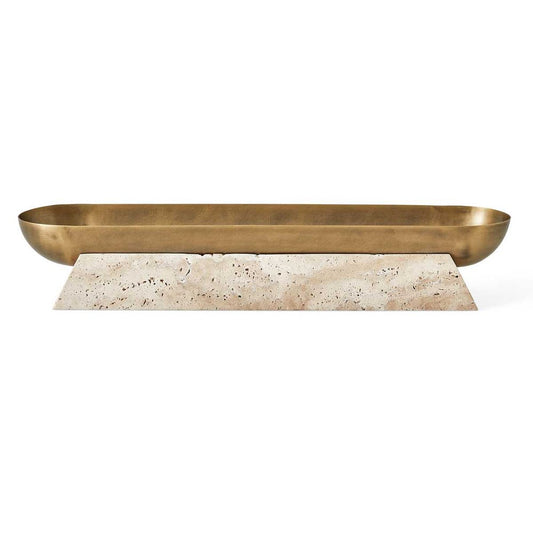 Elio Carved Elevated Bowl, Low