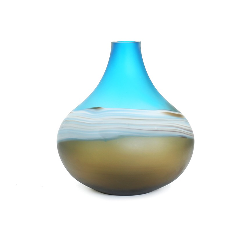 Blue Swirl Vase