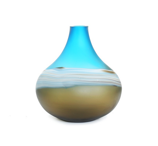 Blue Swirl Vase