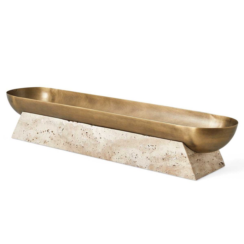 Elio Carved Elevated Bowl, Low